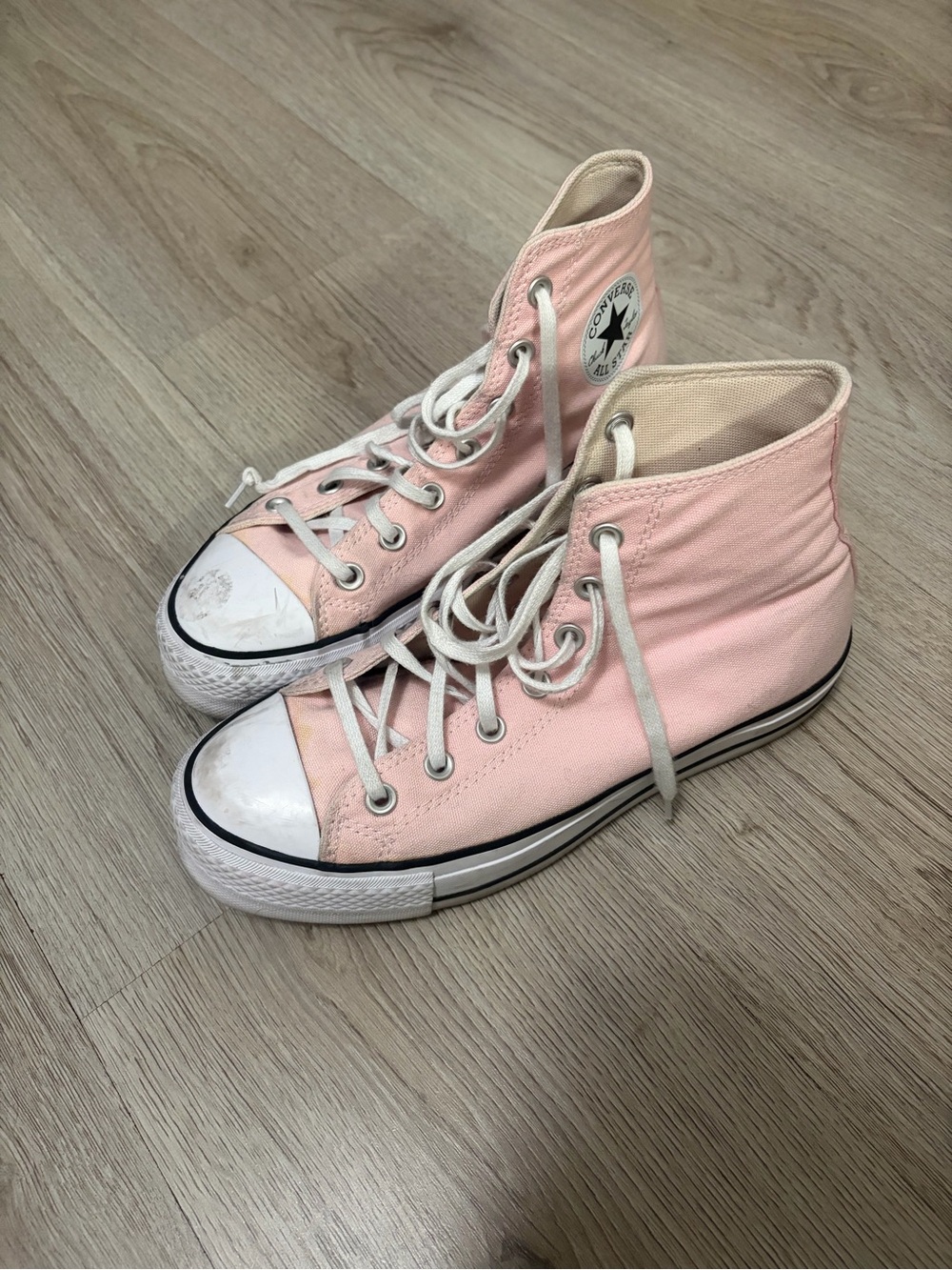 Converse High Top Sneakers - Light Pink Canvas